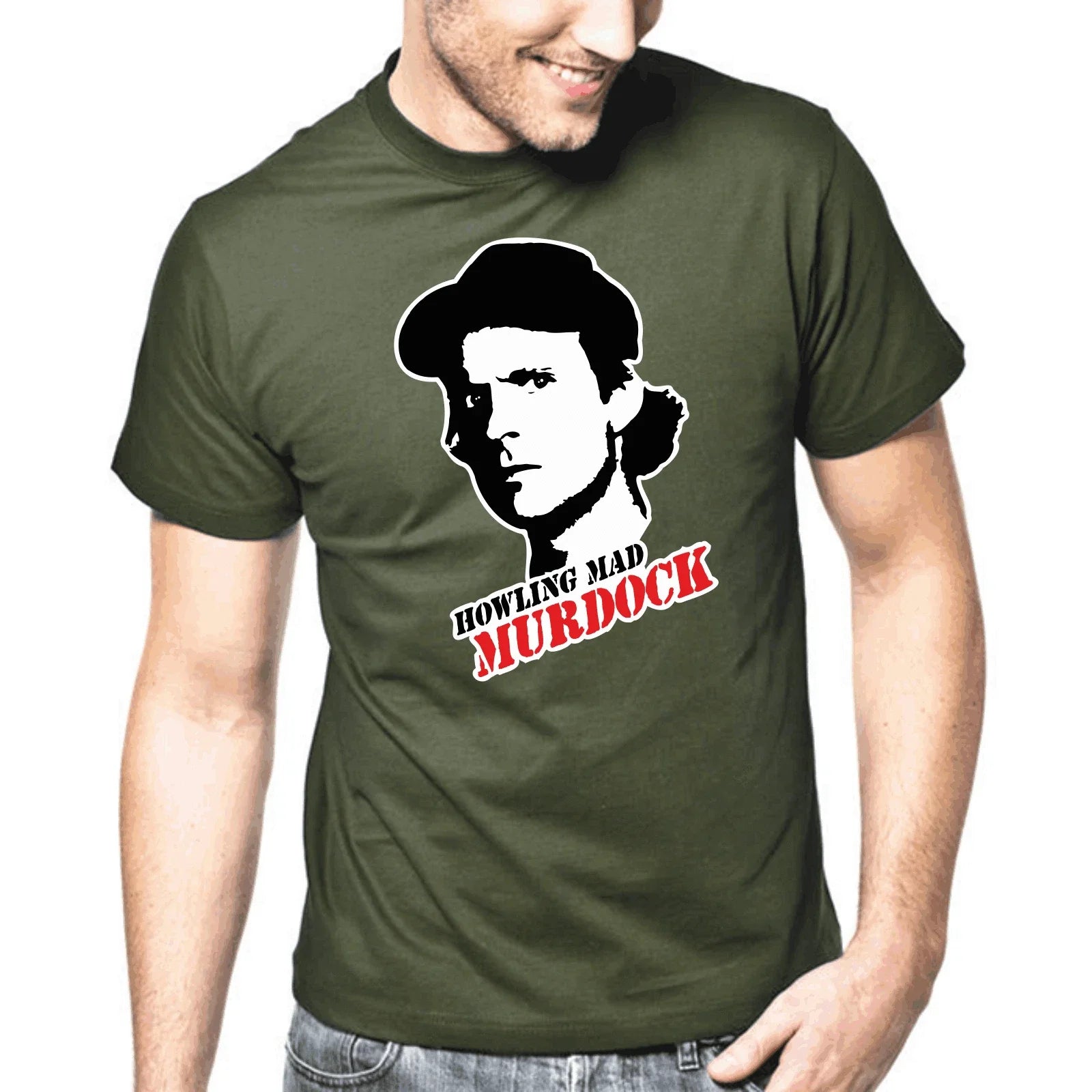Howling Mad Murdock The A-Team Cult Retro Liking Gift Funny Fun T-Shirt Unisex T-shirt, Sweatshirt, Hoodie, Long Sleeve Tee - T-Shirt, Sweatshirt, Hoodie