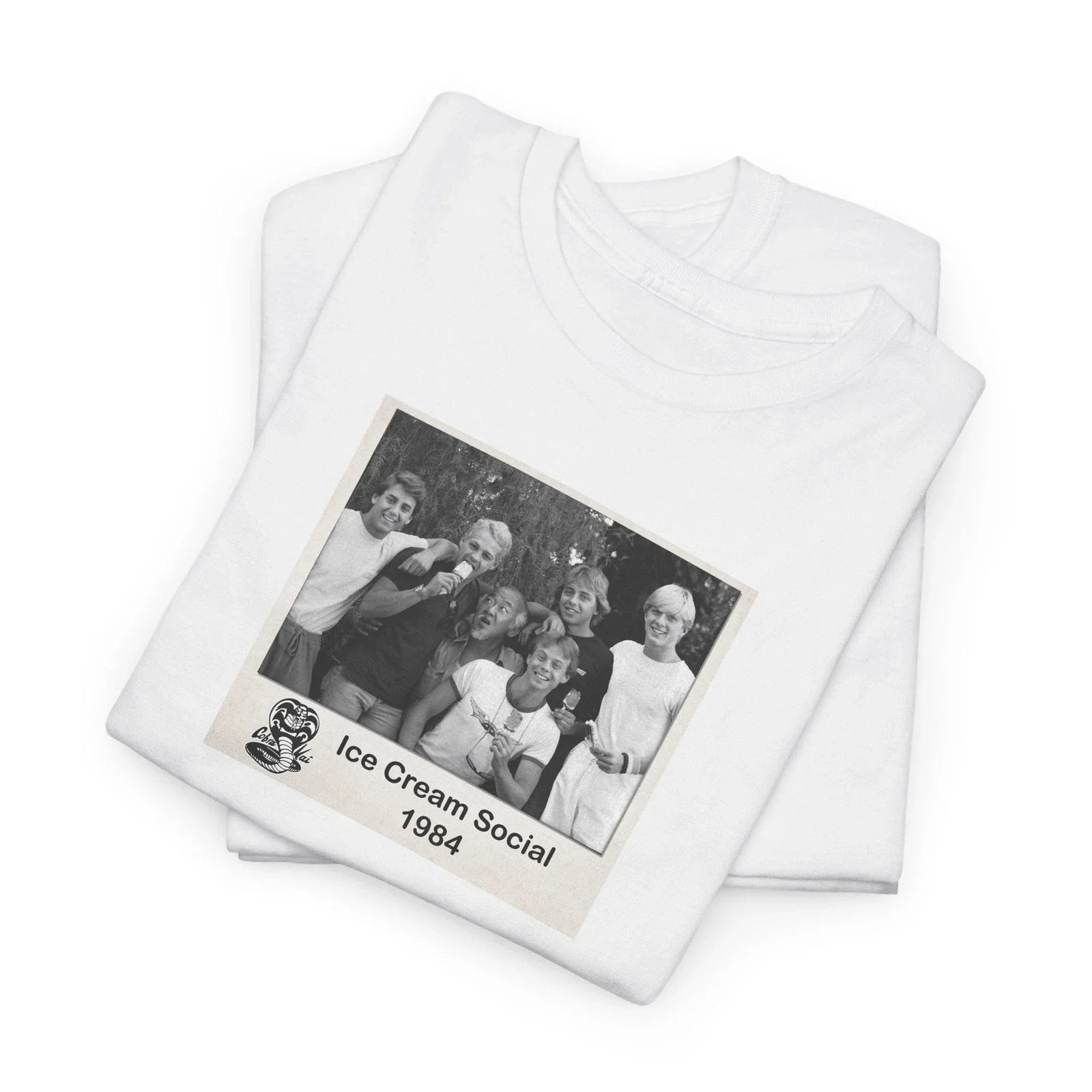 Karate Kid Mr Miyagi Funny Photo Cobra Kai Ice Cream Social Soft Cotton T-Shirt Unisex T-shirt, Sweatshirt, Hoodie, Long Sleeve Tee - T-Shirt, Sweatshirt, Hoodie