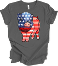 American Flag Pig Farmer T-Shirt US Patriotic Pig Farm Animal 4th of July Gift Unisex T-shirt, Sweatshirt, Hoodie, Long Sleeve Tee - T-Shirt, Sweatshirt, Hoodie