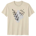 Minimalist Abstract Leaf Branch Organic T-Shirt Botanical Nature Birthday Gift Unisex T-shirt, Sweatshirt, Hoodie, Long Sleeve Tee - T-Shirt, Sweatshirt, Hoodie