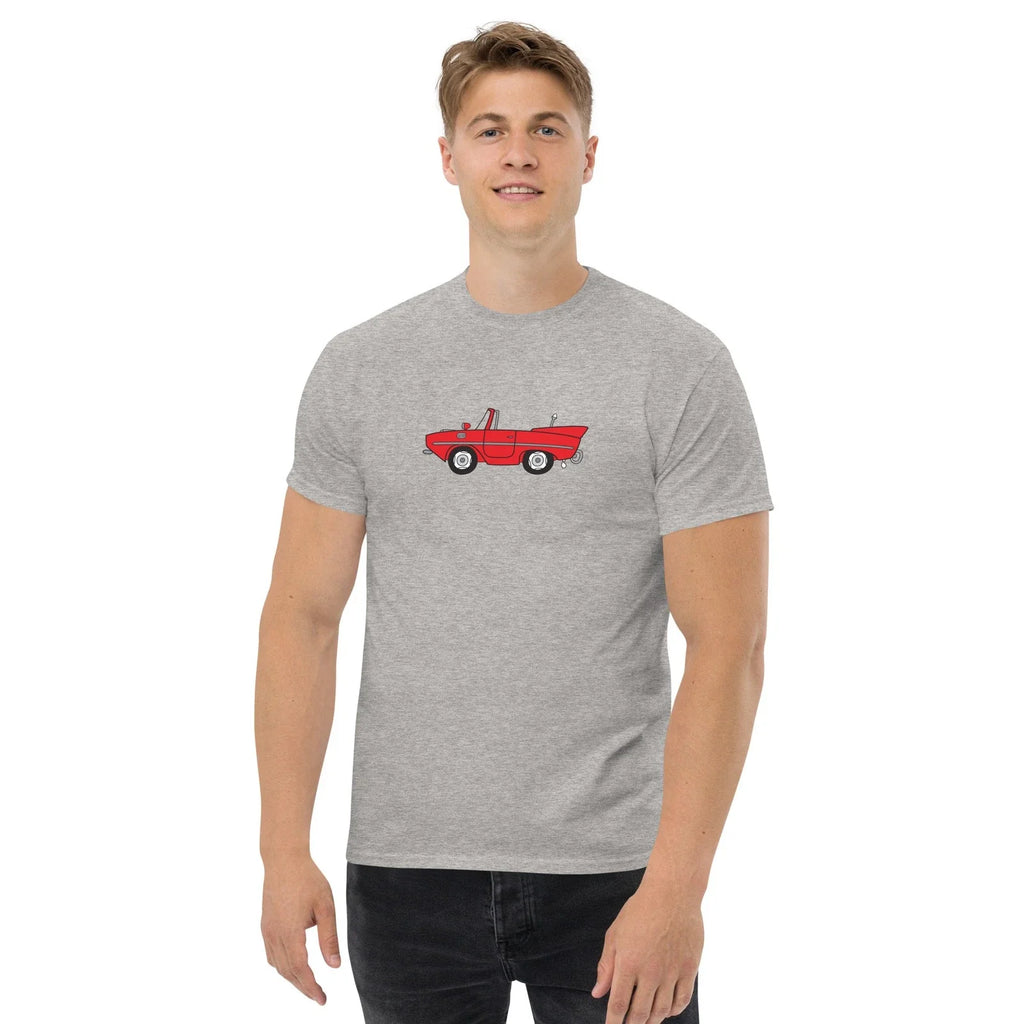 Red Amphicar Cartoon Drawing Unisex Classic T-Shirt Unisex T-shirt, Sweatshirt, Hoodie, Long Sleeve Tee - T-Shirt, Sweatshirt, Hoodie