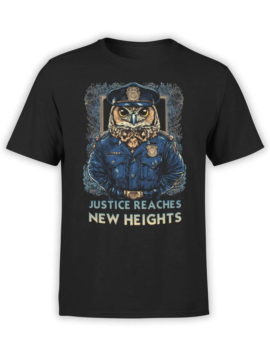 FANTUCCI Police T-Shirt Collection | Owl Justice T-Shirt | Unisex Unisex T-shirt, Sweatshirt, Hoodie, Long Sleeve Tee - T-Shirt, Sweatshirt, Hoodie