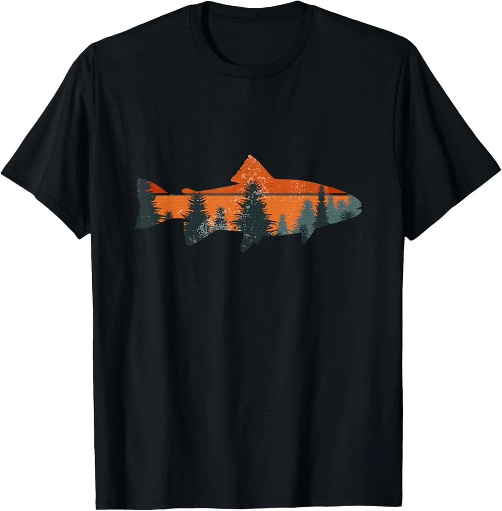 Trout Fly Fishing Nature Outdoor Fisherman Gift Unisex T-Shirt Unisex T-shirt, Sweatshirt, Hoodie, Long Sleeve Tee - T-Shirt, Sweatshirt, Hoodie