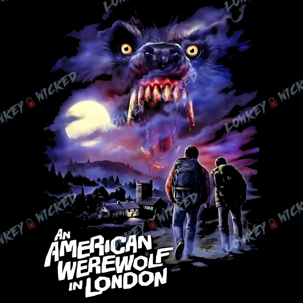American Werewolf in London T-Shirt | Horror Movie Poster Tee Unisex T-shirt, Sweatshirt, Hoodie, Long Sleeve Tee - T-Shirt, Sweatshirt, Hoodie
