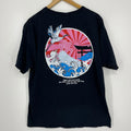 CVLA Creative Visuals Los Angeles Mens XL Black Japanese Crane Graphic T-Shirt Unisex T-shirt, Sweatshirt, Hoodie, Long Sleeve Tee - T-Shirt, Sweatshirt, Hoodie