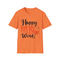 Funny Wine Lover Unisex T-Shirt, Halloween Shirt, Happy Hallo Wine Tee, Unisex T-shirt, Sweatshirt, Hoodie, Long Sleeve Tee - T-Shirt, Sweatshirt, Hoodie