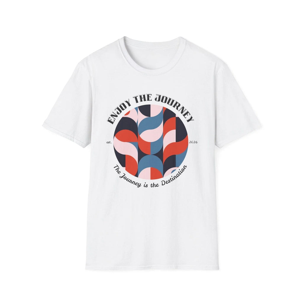 Enjoy the Journey abstract geometric tee | T-Shirt Unisex T-shirt, Sweatshirt, Hoodie, Long Sleeve Tee - T-Shirt, Sweatshirt, Hoodie