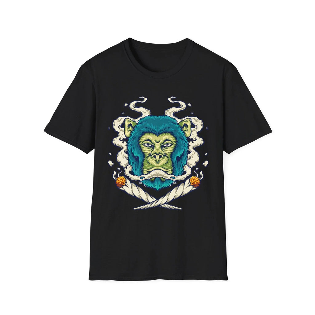 Cool Gorilla Graphic T-Shirt, Unisex Tee, Smoking Design, Gift Unisex T-shirt, Sweatshirt, Hoodie, Long Sleeve Tee - T-Shirt, Sweatshirt, Hoodie