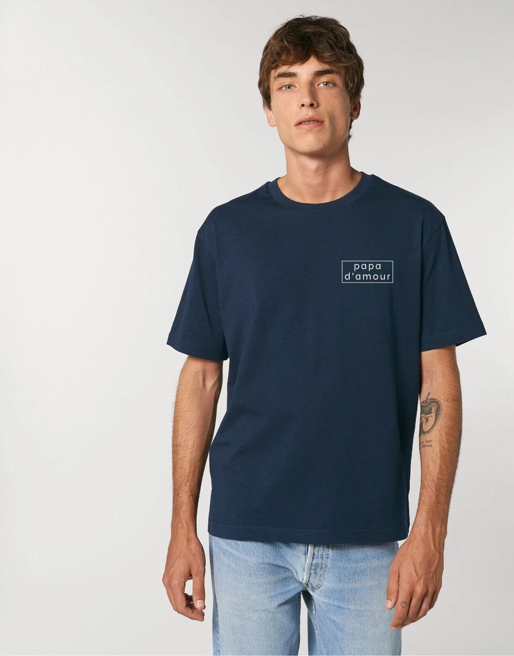 Papa D Amour Frame Mens Short Sleeve T-Shirt Colour Navy Blue Unisex T-shirt, Sweatshirt, Hoodie, Long Sleeve Tee - T-Shirt, Sweatshirt, Hoodie