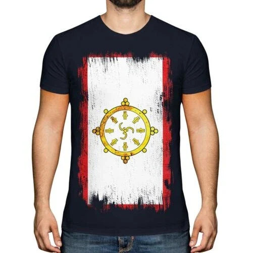 Sikkim Grunge Flag T-Shirt T-Shirt Top Football Gift Jersey Clothes Unisex T-shirt, Sweatshirt, Hoodie, Long Sleeve Tee - T-Shirt, Sweatshirt, Hoodie