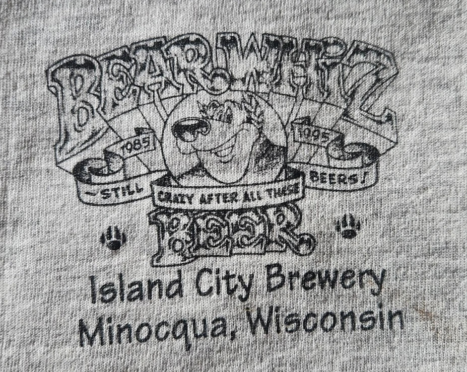 VINTAGE Island City Brewery BEAR WHIZ MENS T-SHIRT XXL-EXCELLENT CONDITION Unisex T-shirt, Sweatshirt, Hoodie, Long Sleeve Tee - T-Shirt, Sweatshirt, Hoodie