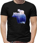 Mountain Bear Mens - Bear Pattern - Mountain - Cool Cute - Animal Unisex T-shirt, Sweatshirt, Hoodie, Long Sleeve Tee - T-Shirt, Sweatshirt, Hoodie
