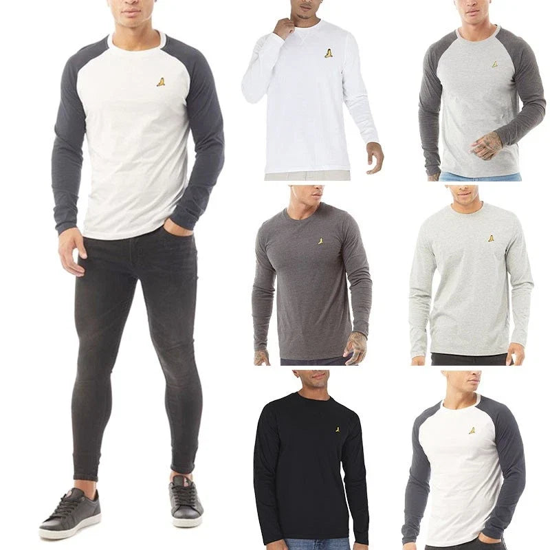 Mens T Shirts BRAVE SOUL Long Sleeve Regular Fit Top Crew Neck Casual Tee S-2XL Unisex T-shirt, Sweatshirt, Hoodie, Long Sleeve Tee - T-Shirt, Sweatshirt, Hoodie