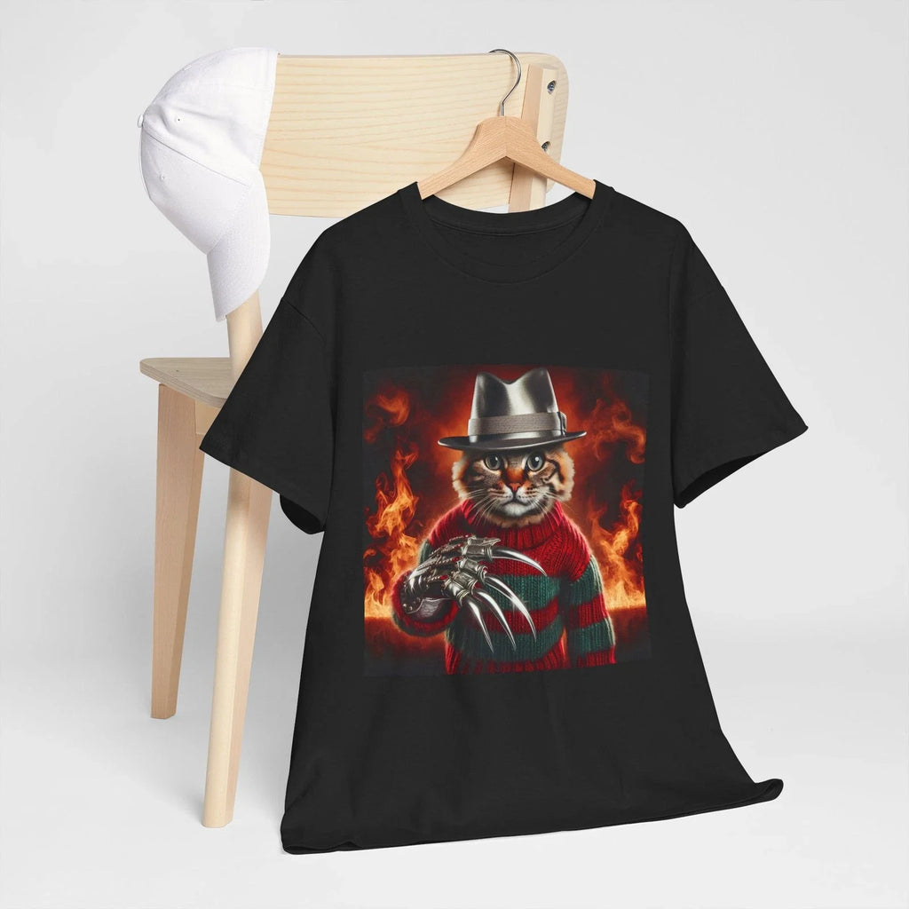 Freddy Cat Krueger Tee Unisex Cotton Tee Kitty Halloween Nightmare on Elm Street Unisex T-shirt, Sweatshirt, Hoodie, Long Sleeve Tee - T-Shirt, Sweatshirt, Hoodie