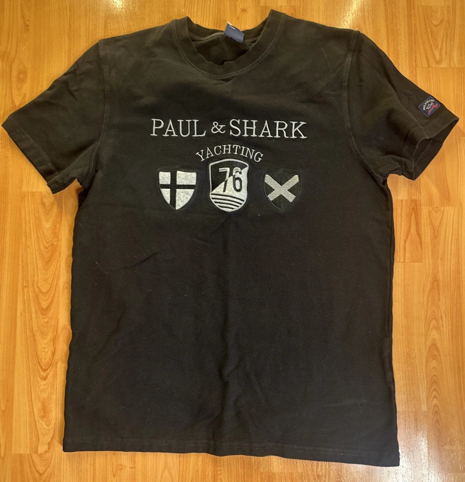 Rare Luxury Paul & Shark Yachting Street Fashion Black Mens T-Shirt Size XL Unisex T-shirt, Sweatshirt, Hoodie, Long Sleeve Tee - T-Shirt, Sweatshirt, Hoodie