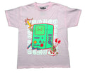 Adventure Time New Adult T-Shirt - BMO Surrounded by Gothic Font Unisex T-shirt, Sweatshirt, Hoodie, Long Sleeve Tee - T-Shirt, Sweatshirt, Hoodie
