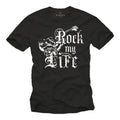 Rock Music Band Mens T-Shirt with Rockabilly Guitar - Mens Punk Shirt Unisex T-shirt, Sweatshirt, Hoodie, Long Sleeve Tee - T-Shirt, Sweatshirt, Hoodie
