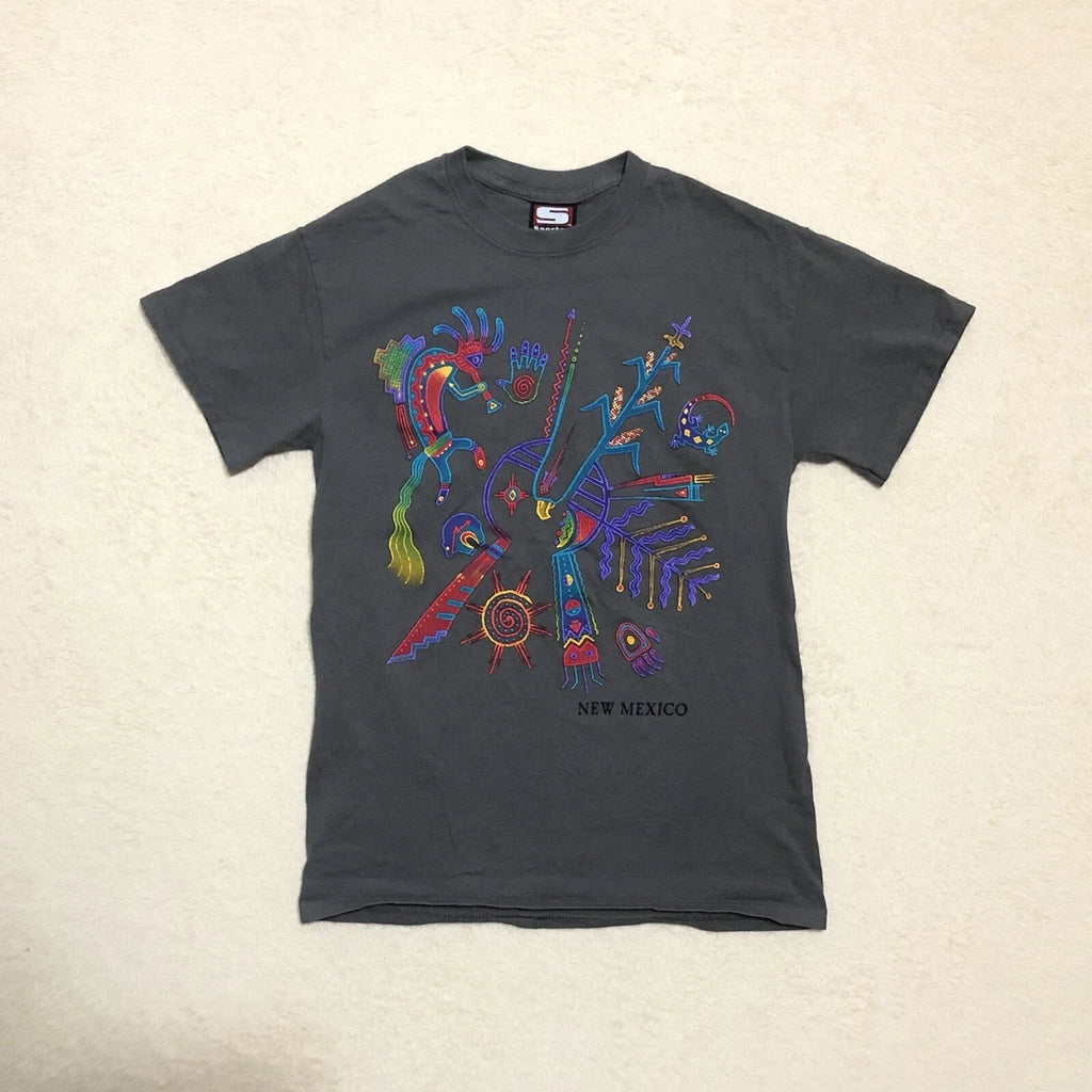 Kokopelli New Mexico Sportex T-Shirt Mens Small Dark Gray Charcoal Puff Print Unisex T-shirt, Sweatshirt, Hoodie, Long Sleeve Tee - T-Shirt, Sweatshirt, Hoodie