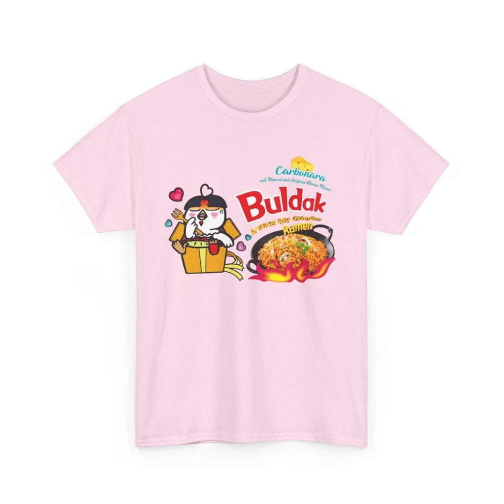 Buldak Ramen T-shirt, Spicy Carbonara Ramen Noodle Shirt, Foodie Tee Unisex T-shirt, Sweatshirt, Hoodie, Long Sleeve Tee - T-Shirt, Sweatshirt, Hoodie