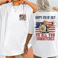 Happy 4th Of July To All You Sumbitches Shirt, Retro Smokey And The Bandit Movie Unisex T-shirt, Sweatshirt, Hoodie, Long Sleeve Tee - T-Shirt, Sweatshirt, Hoodie