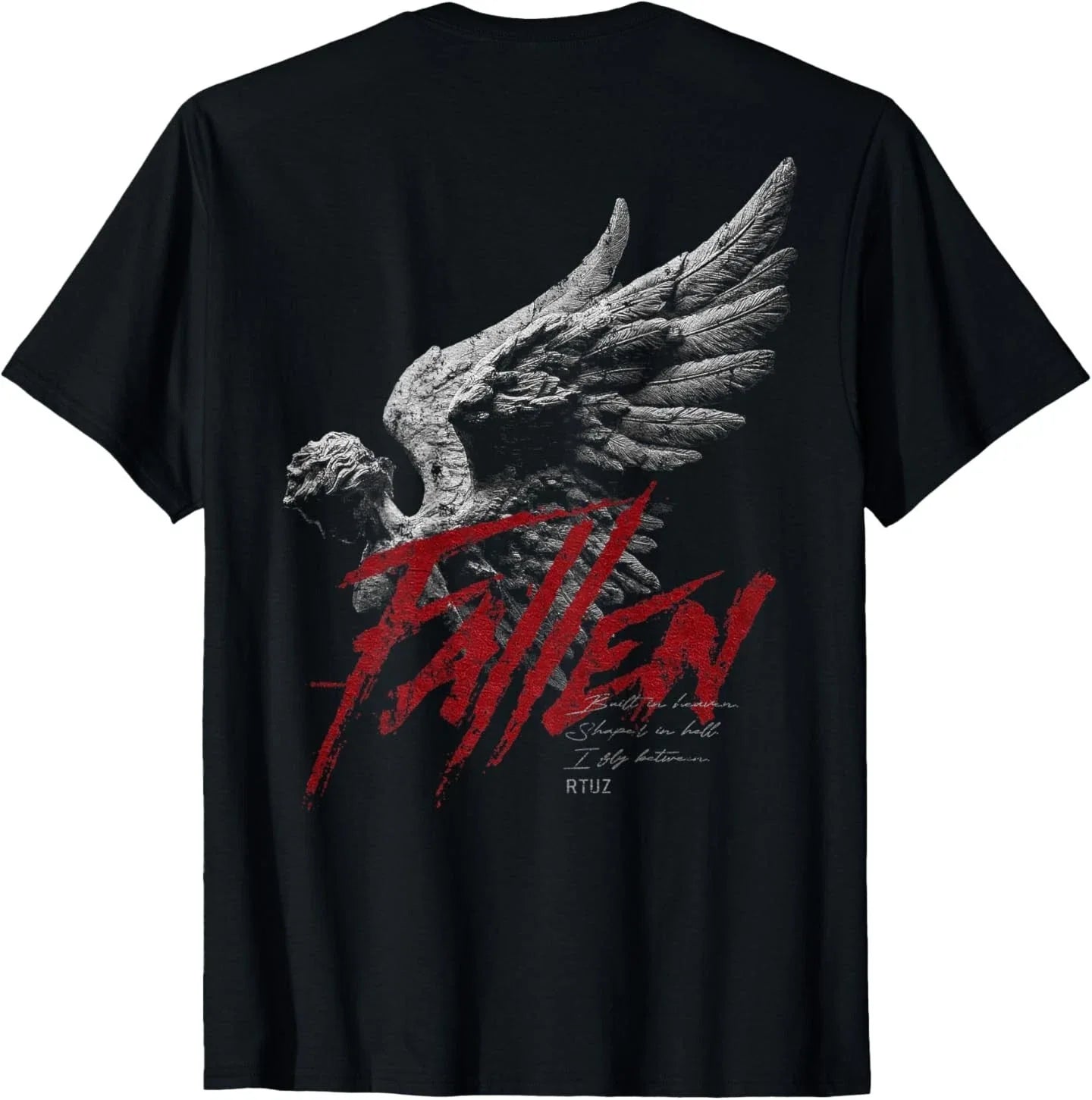 Back Print Y2K Aesthetic Streetwear Fashion Women Men Angel T-Shirt Unisex T-shirt, Sweatshirt, Hoodie, Long Sleeve Tee - T-Shirt, Sweatshirt, Hoodie