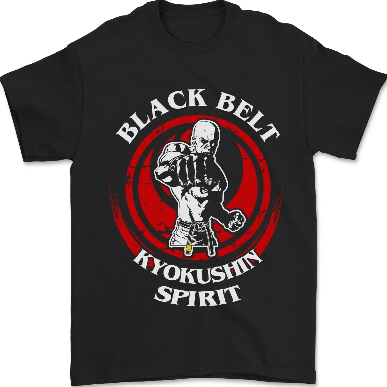 Kyokushin Spirit Karate Martial Arts MMA Mens T-Shirt 100% Cotton Unisex T-shirt, Sweatshirt, Hoodie, Long Sleeve Tee - T-Shirt, Sweatshirt, Hoodie