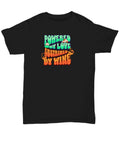 Funky 'Powered by Love, Sustained by Wine' T-Shirt - Fun Loving Wine Tee - Unise Unisex T-shirt, Sweatshirt, Hoodie, Long Sleeve Tee - T-Shirt, Sweatshirt, Hoodie