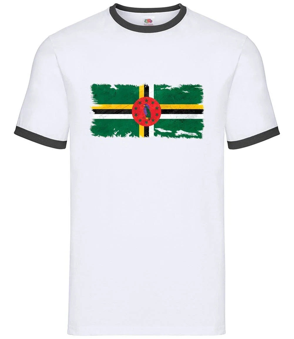 Dominica Grunge Flag Style - Men Ringtone - Dominican Country Love Live Unisex T-shirt, Sweatshirt, Hoodie, Long Sleeve Tee - T-Shirt, Sweatshirt, Hoodie