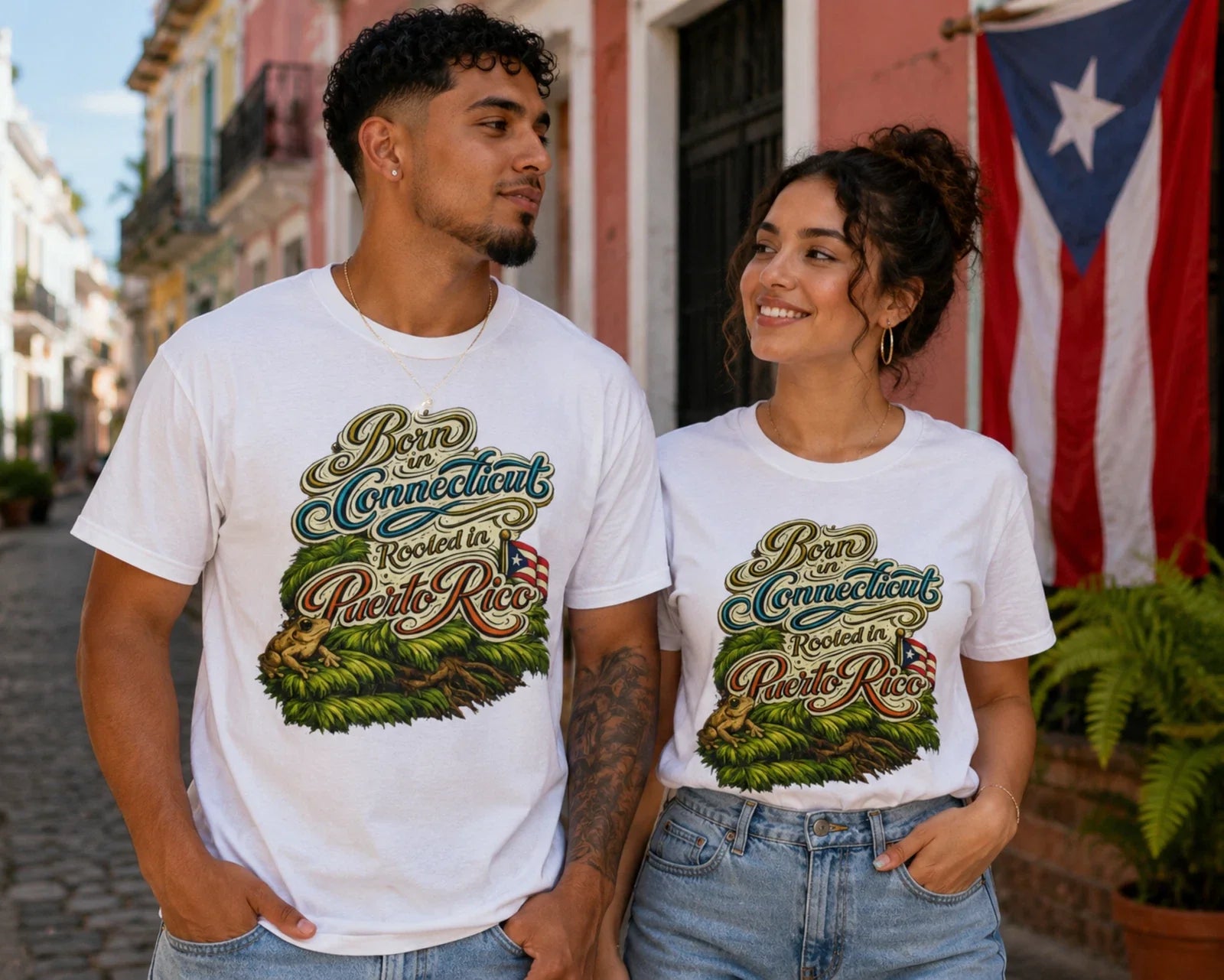 Born in Connecticut Rooted in Puerto Rico Shirt, Puerto Rican T-Shirt, Boricua Unisex T-shirt, Sweatshirt, Hoodie, Long Sleeve Tee - T-Shirt, Sweatshirt, Hoodie