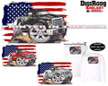 Ford F150 F 150 American Truck USA Flag DigiRods / Koolart Cartoon Car T Shirt Unisex T-shirt, Sweatshirt, Hoodie, Long Sleeve Tee - T-Shirt, Sweatshirt, Hoodie