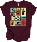 Nazca Lines Peru Geoglyphs Retro T-Shirt Peruvian Condor Monkey Astronaut Art Unisex T-shirt, Sweatshirt, Hoodie, Long Sleeve Tee - T-Shirt, Sweatshirt, Hoodie