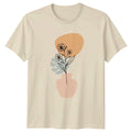 Minimalist Floral Vase T-Shirt Womens Botanical Art Birthday Gift For Her Unisex T-shirt, Sweatshirt, Hoodie, Long Sleeve Tee - T-Shirt, Sweatshirt, Hoodie