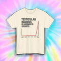 Testicular Injuries Womens Sports Funny Graph Meme Tee S-5XL Political Unisex T-shirt, Sweatshirt, Hoodie, Long Sleeve Tee - T-Shirt, Sweatshirt, Hoodie