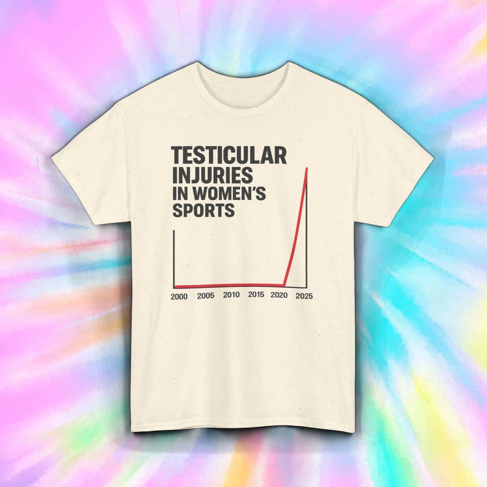 Testicular Injuries Womens Sports Funny Graph Meme Tee S-5XL Political Unisex T-shirt, Sweatshirt, Hoodie, Long Sleeve Tee - T-Shirt, Sweatshirt, Hoodie