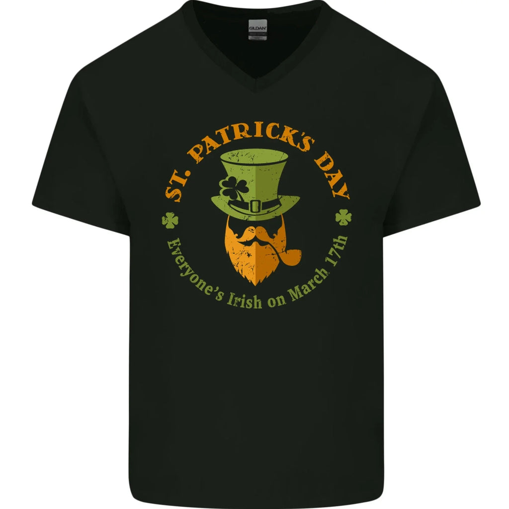 Everyones Irish on St Patricks Day Beer Mens V-Neck Cotton T-Shirt Unisex T-shirt, Sweatshirt, Hoodie, Long Sleeve Tee - T-Shirt, Sweatshirt, Hoodie