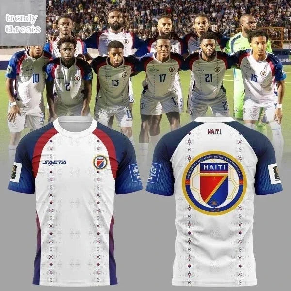 Haiti 2026 World Cup White 3D Unisex T-Shirt Gift For Fan Men Tee All Size S-5XL Unisex T-shirt, Sweatshirt, Hoodie, Long Sleeve Tee - T-Shirt, Sweatshirt, Hoodie