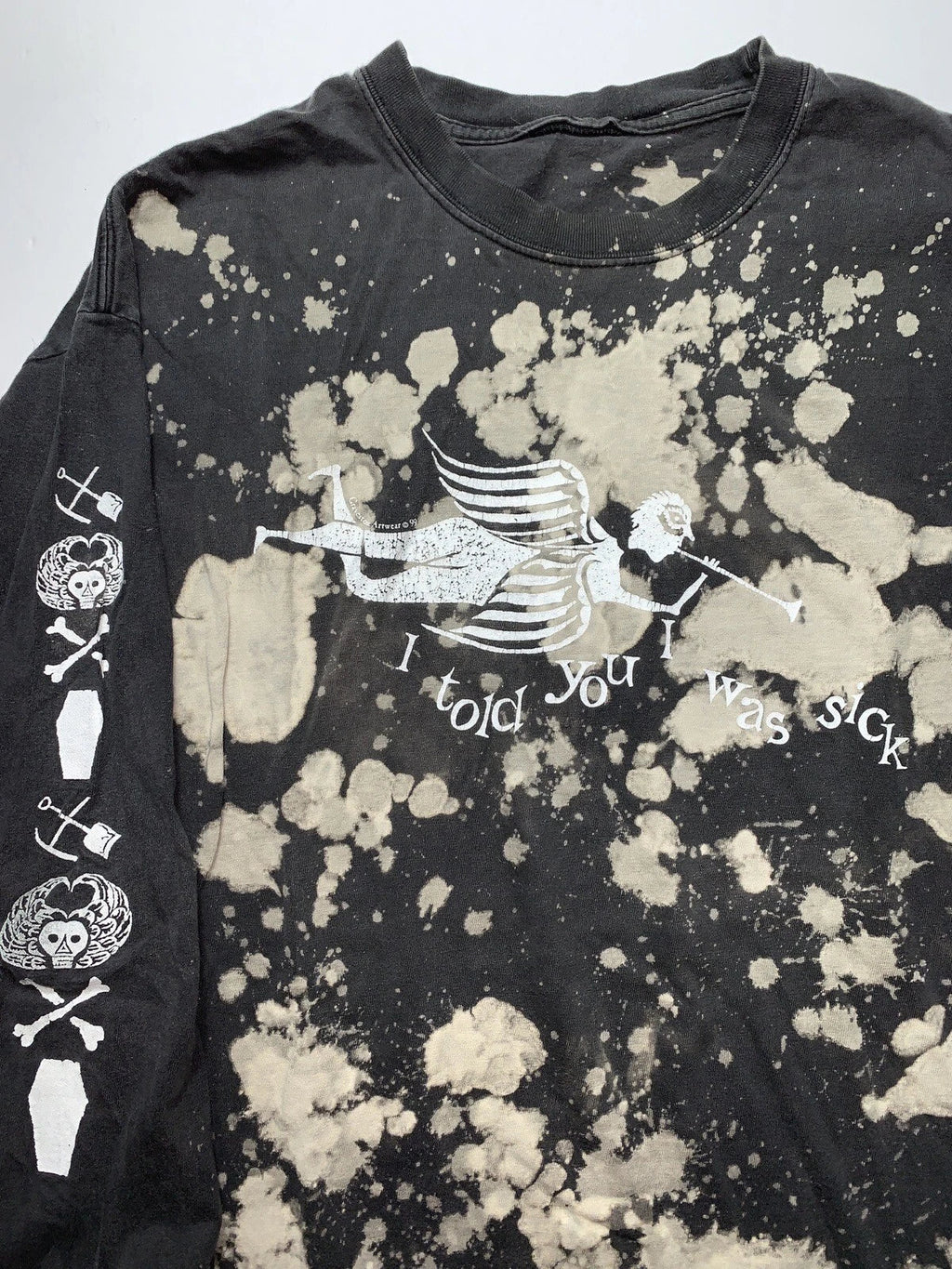 Vintage 90s ART TEE Goth T-shirt Bleach Artist XL Artwear Gothic Hot Topic Emo Unisex T-shirt, Sweatshirt, Hoodie, Long Sleeve Tee - T-Shirt, Sweatshirt, Hoodie