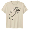 Minimalist Hand Line Art Design T-Shirt Line Art Art Birthday Gift Unisex T-shirt, Sweatshirt, Hoodie, Long Sleeve Tee - T-Shirt, Sweatshirt, Hoodie