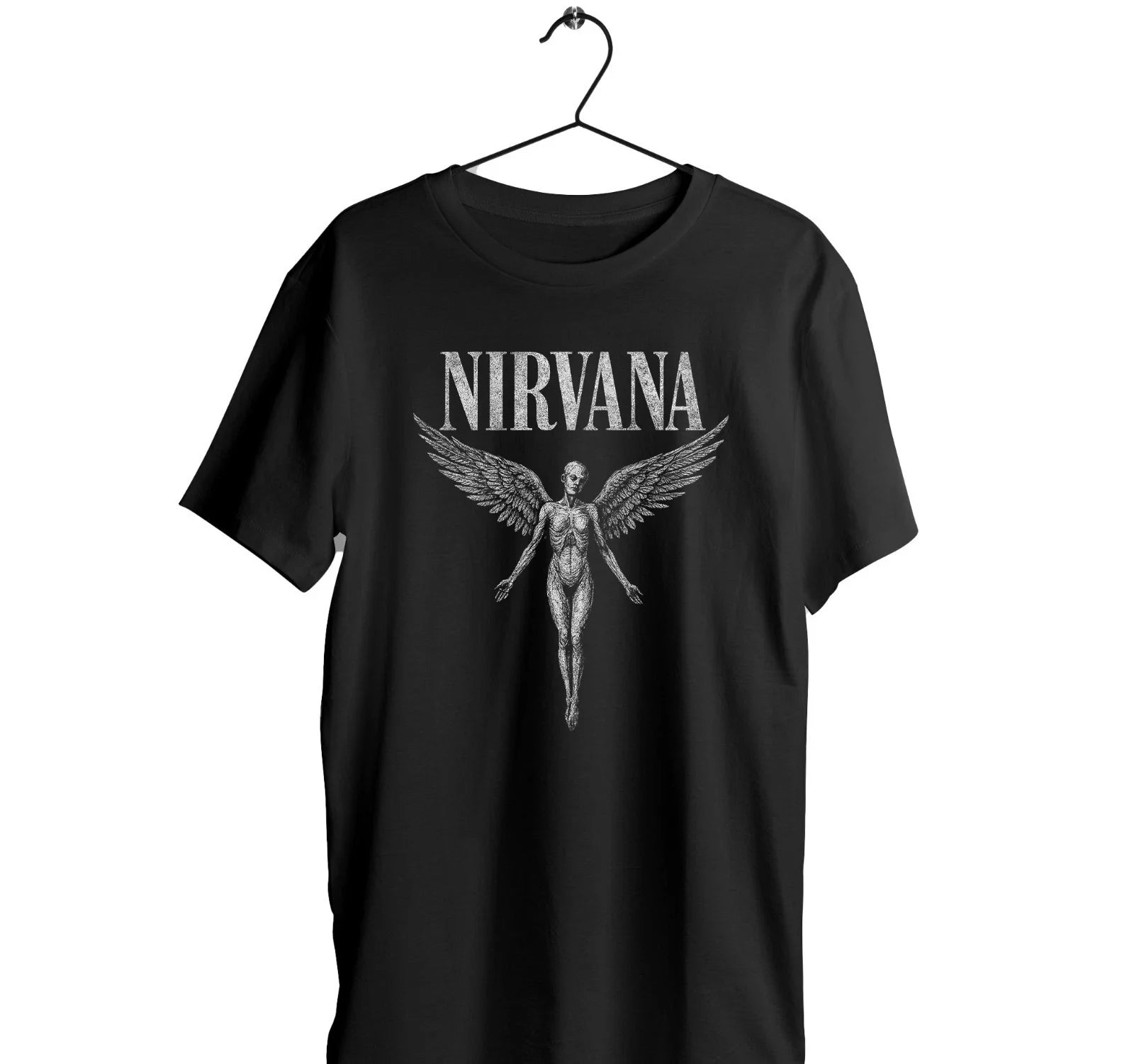 In Utero Black  T-Shirt - breathable Polyester  Grunge Alternative Rock Punk tee Unisex T-shirt, Sweatshirt, Hoodie, Long Sleeve Tee - T-Shirt, Sweatshirt, Hoodie