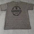 Guinness Graphic Print T Shirt Mens L Gray Felted Raised Signature Logo Tee Unisex T-shirt, Sweatshirt, Hoodie, Long Sleeve Tee - T-Shirt, Sweatshirt, Hoodie