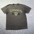 VTG Guinness T-Shirt Mens Sz L Grey Harp Logo Beer Lager Short Sleeve Crewneck Unisex T-shirt, Sweatshirt, Hoodie, Long Sleeve Tee - T-Shirt, Sweatshirt, Hoodie
