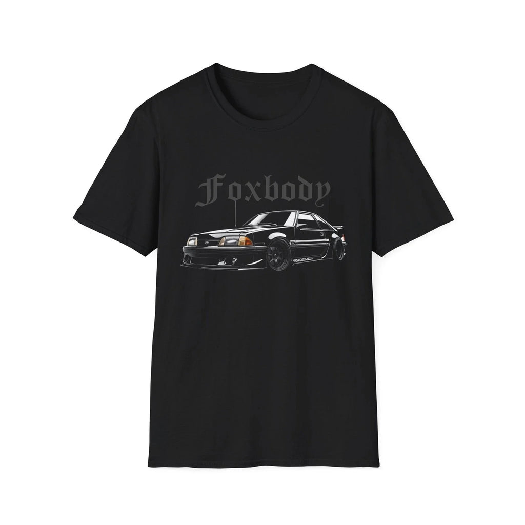 Foxbody Mustang Shirt  Gothic Script | Slammed 5.0 GT Street Style Tee Unisex T-shirt, Sweatshirt, Hoodie, Long Sleeve Tee - T-Shirt, Sweatshirt, Hoodie