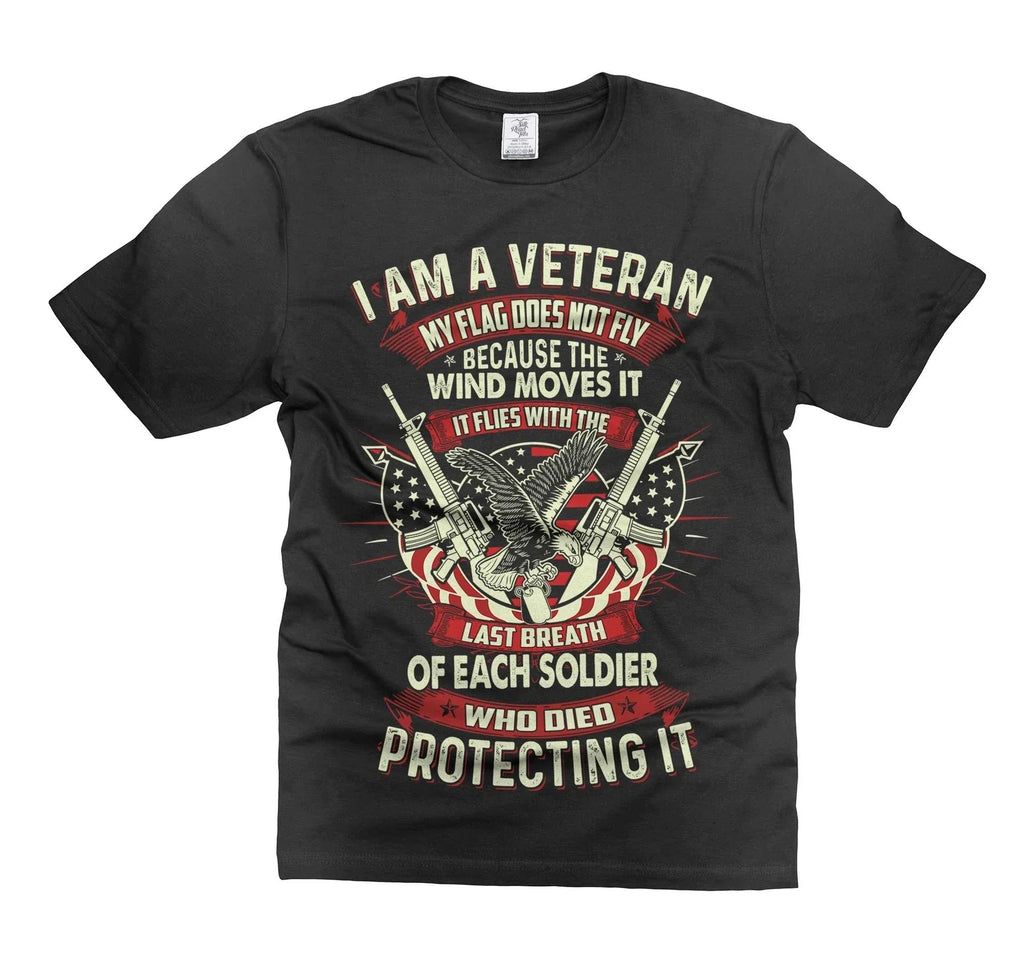Mens I Am A Veteran T-shirt USA Patriotic Shirt Father's Day Patriotic Shirts Unisex T-shirt, Sweatshirt, Hoodie, Long Sleeve Tee - T-Shirt, Sweatshirt, Hoodie