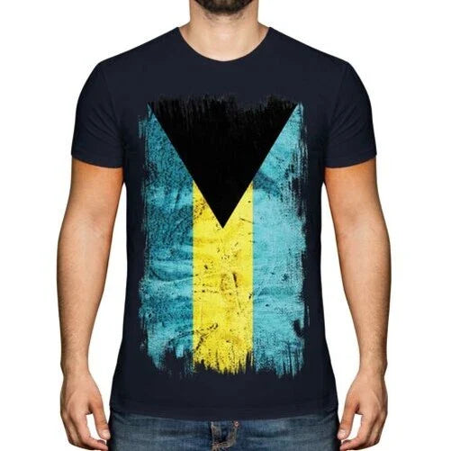 Bahamas Grunge Flag Mens T-Shirt Bahamas Football Jersey Gift Unisex T-shirt, Sweatshirt, Hoodie, Long Sleeve Tee - T-Shirt, Sweatshirt, Hoodie