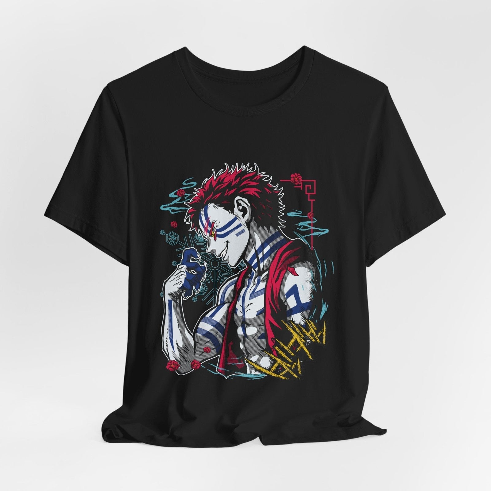 Akaza Inspired Anime Art Graphic Tee Unisex T-shirt, Sweatshirt, Hoodie, Long Sleeve Tee - T-Shirt, Sweatshirt, Hoodie