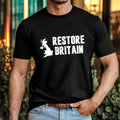 Restore Britain T-Shirt Patriotic Retro UK Map British Statement Party Gift Top Unisex T-shirt, Sweatshirt, Hoodie, Long Sleeve Tee - T-Shirt, Sweatshirt, Hoodie