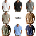 Mens Casual Short Sleeved Hooded Shirt Trendy And Versatile Loose T-Shirt Button Unisex T-shirt, Sweatshirt, Hoodie, Long Sleeve Tee - T-Shirt, Sweatshirt, Hoodie