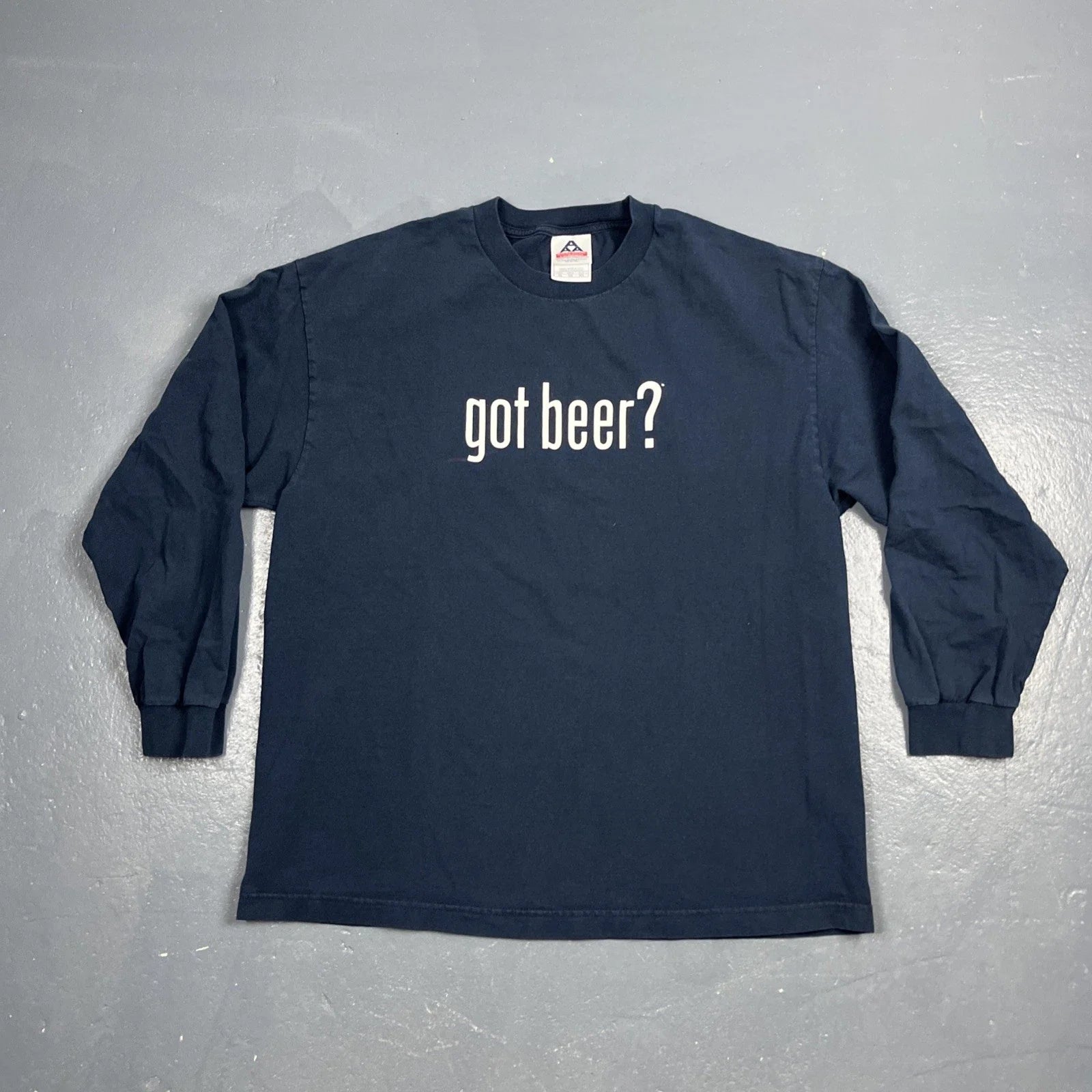 Vintage Y2K Got Beer? Long Sleeve Tshirt XL Black VTG Humor Unisex T-shirt, Sweatshirt, Hoodie, Long Sleeve Tee - T-Shirt, Sweatshirt, Hoodie