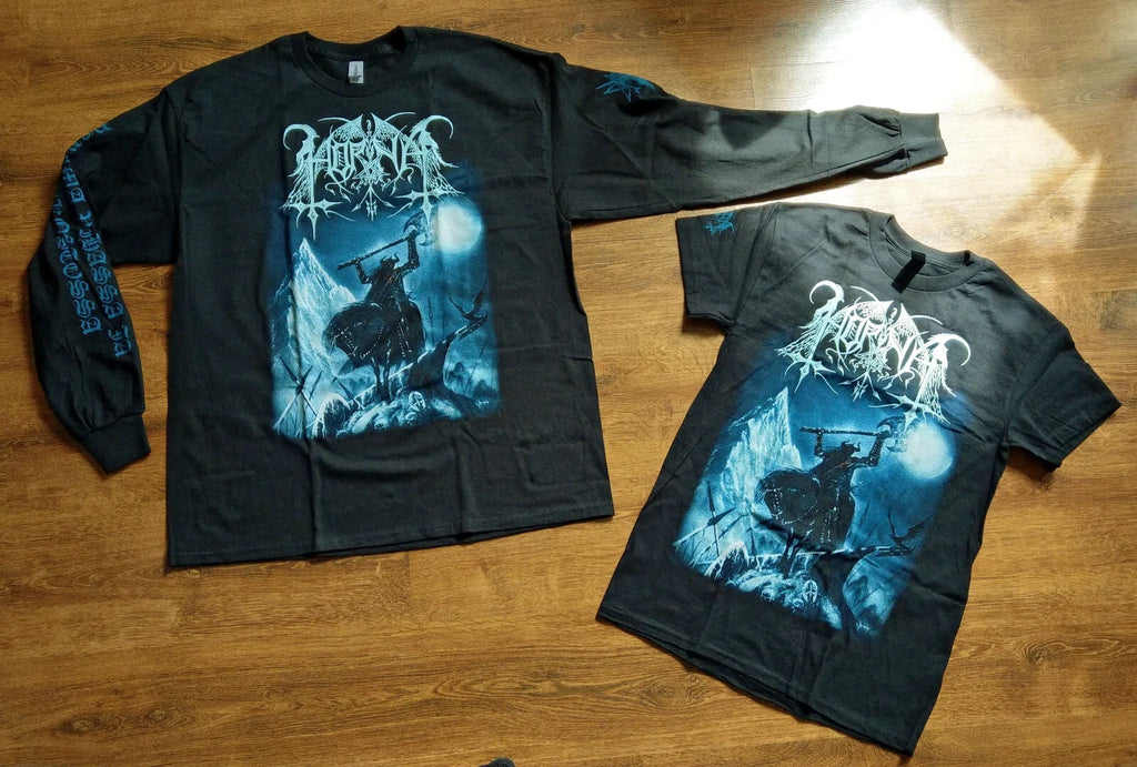 HORNA - Perima Vihassa Ja Verikostossa (T-Shirt / Longsleeve) Gildan Unisex T-shirt, Sweatshirt, Hoodie, Long Sleeve Tee - T-Shirt, Sweatshirt, Hoodie