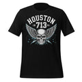 Houston 713 Skull Wings Graphic T-Shirt Urban Street Style Unisex Biker Tee Unisex T-shirt, Sweatshirt, Hoodie, Long Sleeve Tee - T-Shirt, Sweatshirt, Hoodie